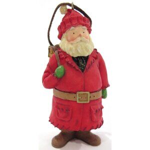 HALLMARK Christmas Ornament KRIS KRINGLE rustic old fashion Santa Claus 2003